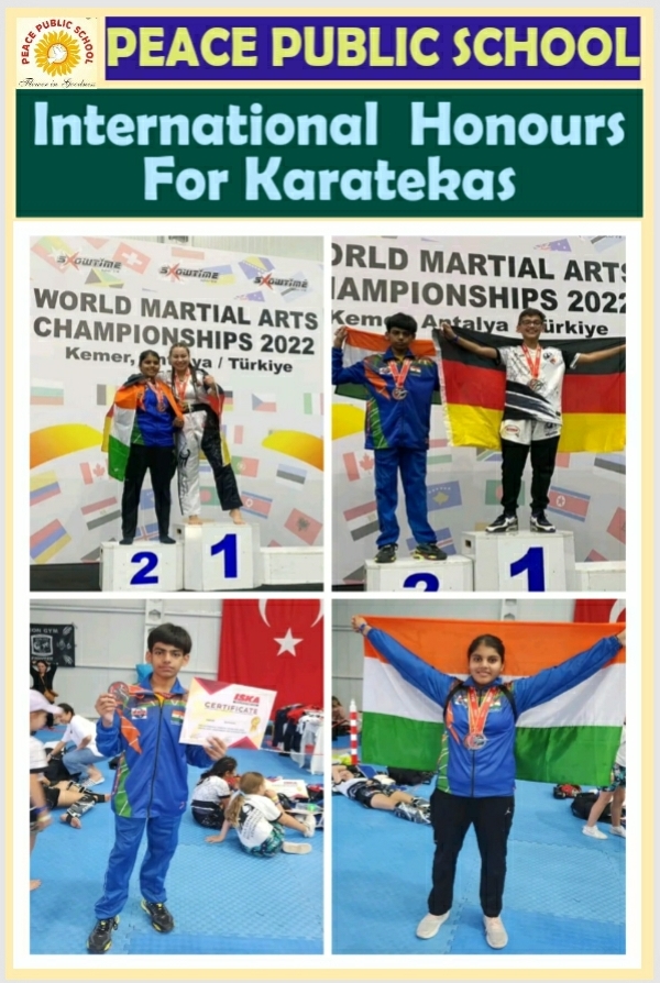 International  Honours for Karatekas of Peace Public School